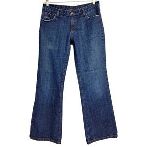 Sundance and Big Blue Jeans Womens Size 33 Bootcut Flare Distressed Blue 100% Co